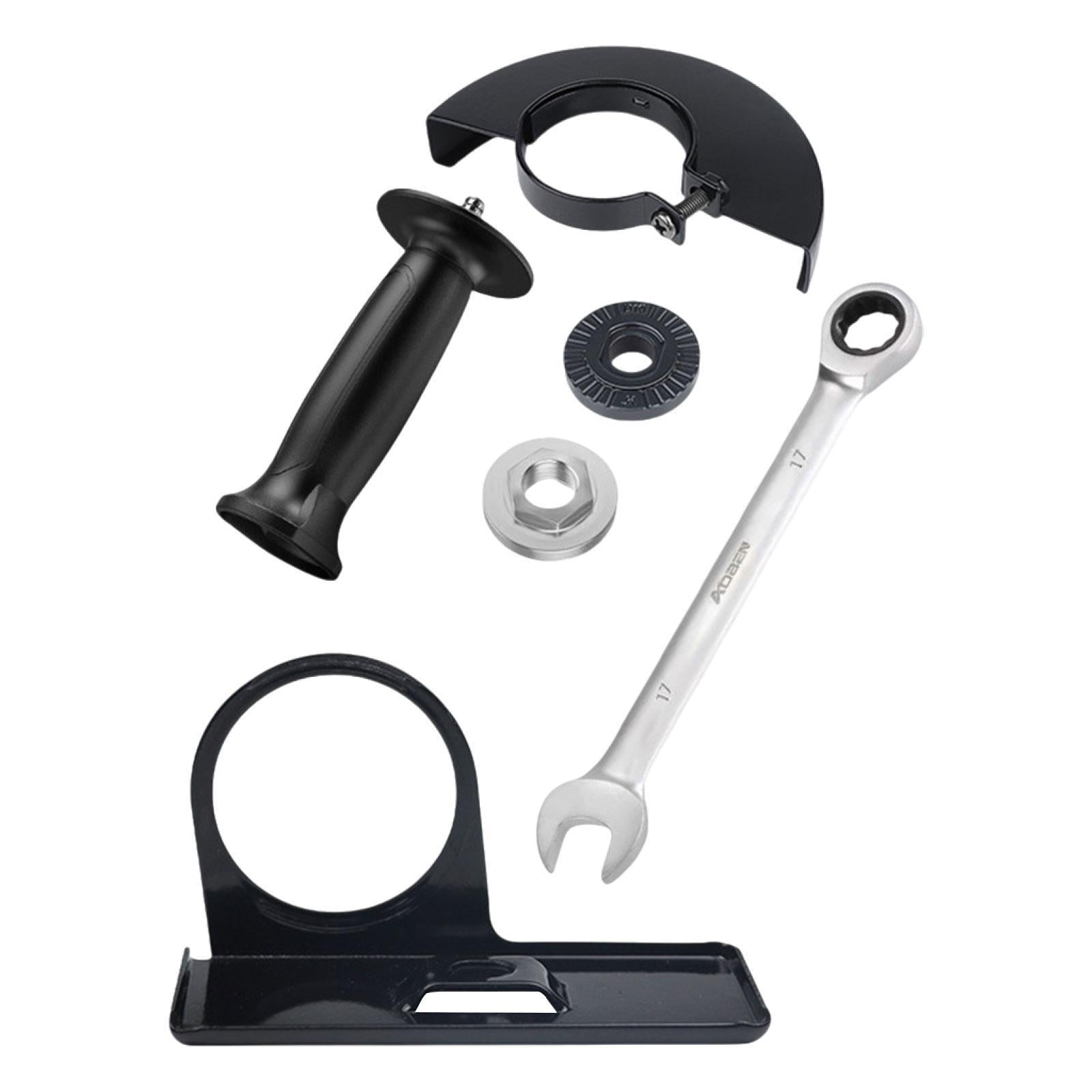 Fzaqwen Angle Grinder Cutting Base 45mm Mount Angle Grinder Protection Cover Upgrade Set