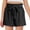 Black——Back to School, variant on Oiangi Girls Cotton Shorts Ruffled Elastic Waist Boxers Casual Loose Fit School Uniform with Pockets Black 7-8 Years