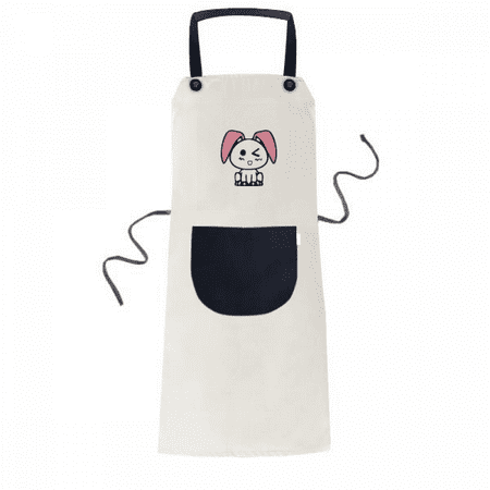

Animal Stickers Lovely Art Deco Fashion Apron Adjustable Bib Cotton Linen BBQ Kitchen Pocket Pinafore