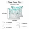 thumbnail image 3 of Waterproof Throw Pillow Covers Set of 2, 16x16 Inch Turquoise Polka Dot Decorative Pillowcases Outdoor Pillow Slip Cushion Covers Set for Couch Tent Abstract Modern Art Dots Watercolor, 3 of 7