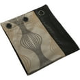 thumbnail image 7 of Nanshing Kath Light Filtering Grommet Curtain Panel Pair, Black Gold, 37" x 84", 7 of 7