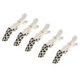 thumbnail image 1 of Paquete de 5 pinzas para el pelo, pasadores, accesorios de peluquería (leopardo), 1 of 9