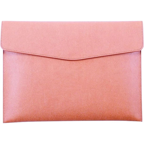 Carpeta de archivos A4 de cuero PU, soporte para documentos, cartera impermeable, estuche para carpetas con cierre a presión