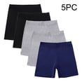 thumbnail image 4 of Jalioing 5 PCS Girls Athletic Biker Shorts High Waist Stretchy Yoga Dance Shorts Cotton Shorts, 4 of 7