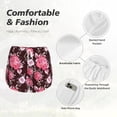 thumbnail image 6 of Lsque Rose Flowers Printed Women's Running Shorts with Liner Pockets,Elastic Quick Dry Workout Athletic Gym Yoga Shorts,Womens High Waist Shorts-Medium, 6 of 9