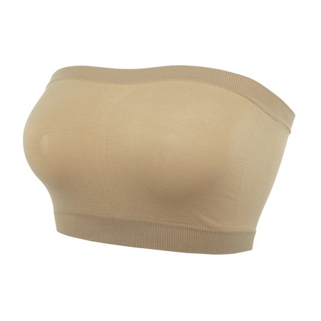 

Women s Seamless Bandeau Crop Tube Top Bra Strapless