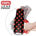 thumbnail image 6 of 40oz Cute Red Strawberry Stainless Steel Flip Straw Tumbler Spill Proof Travel Cup Double Wall Vacuum Insulated Coffee Mug with Top Handle, 6 of 6