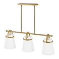 thumbnail image 6 of 83056LCB Lark Tori - 42W 3 LED Linear Chandelier In Transitional-13.25 Inches Tall and 38 Inches Wide-Lacquered Brass Finish, 6 of 18