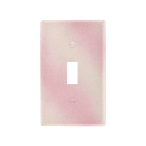 Pink Dreamy Gradient Texture Decorative Wall Plate, Flame Retardant PC Plastic Light Switch & Outlet Cover with Mounting Screws Fits Toggle Switch