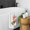 thumbnail image 4 of GZHJMY Pink Flamingo Merry Christmas Happy New Year Towels 100% Cotton Hand Towels for Bathroom 16 x 30 inch, Absorbent Soft & Skin-Friendly, 1 Piece Wash Cloths, 4 of 6