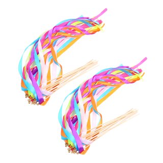 rainbow ribbon wands 