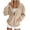 Khaki, variant on Women's Hooded Zip Up Sweatshirt Corduroy Jacket Lightweight Casual Long Sleeve with Pockets for Spring Fall Winter