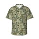 thumbnail image 1 of Fotbe Tropical Plants Green Camisa Hawaiana para Hombre Unisex – Camisa Casual de Verano con Botones de Manga Corta de Algodón y Lino,Small, 1 of 7