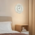 thumbnail image 2 of Vintage Decorative Wall Clock, Small Round White Wall Clock Battery Operated Silent French Country Decor Wall Clocks for Farmhouse, Kitchen, Bedroom, 2 of 21