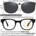 thumbnail image 4 of Gafas de Sol de Clip CAXMAN con Lente Polarizado de Ojo de Gato para Mujer Gris, 4 of 6