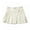 White, variant on Coerni Girls Pleated Tiered Mini Skirt Kids Heart Embroidery High Waist Flowy Tennis Golf Skorts Flared Plain Skater Skirt Clothes