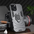 thumbnail image 2 of Funda de silicona con anillo magnético para iPhone, carcasa trasera a prueba de golpes para iPhone 15 Pro Max 14 Max 11 12 13 Pro XS Max Plus, 2 of 5