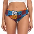 thumbnail image 1 of Balery colorful plaid Dinosaur Ropa Interior de Algodón para Mujer con Dibujo – Braguitas Cómodas y Elásticas, Estilo Clásico-4X-Large, 1 of 6