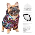 thumbnail image 3 of Honeii Color Shiny Print Small Dog Hoodies Pet Hooded Sweatshirts Fall Winter Puppy Cat Sweaters Warm Clothes for Small Dogs Outfits Costume-X-Small, 3 of 7