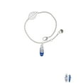 thumbnail image 2 of Delight Jewelry Silvertone 3-D Blue Running Shoe - Silvertone Leaf Delicate Bracelet, 6.25+1.75", 2 of 4
