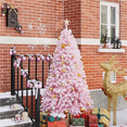 thumbnail image 3 of Renwick 6ft Pre-lit Artificial Christmas Tree with 250 Incandescent Warm Lights,Pink, 3 of 10