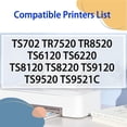 thumbnail image 2 of Compatible PGI-280 CLI-281 25ML Ink Cartridges Replacement for Canon TS702 TR7520 TR8520 TS6120 TS6220 TS8120 TS8220 TS9120 TS9520 TS9521C Printers, 2 of 7