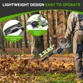 thumbnail image 3 of 20V Cordless Leaf Blower with 2 Batteries & Adapter Charger, Lightweight 190 CFM 160 MPH Blower, 3 Speeds, 3 Nozzles for Light-Duty Patio, Sidewalk, Driveway & Yard Cleanup, 3 of 8