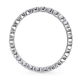 thumbnail image 3 of BERRICLE Sterling Silver Bubble Wedding Rings Milgrain Bezel Set Round Cut Cubic Zirconia CZ Milgrain Eternity Ring for Women, Rhodium Plated Size 9, 3 of 9