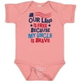 thumbnail image 3 of Inktastic Military Uncle Proud Nephew Freedom Boys or Girls Baby Bodysuit, 3 of 5