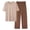 Yellow, variant on Zekutng Two Piece Sets for Men Casual Solid Color Round Neck Button down Short Sleeved Shirt Loose Waist Long Pants Set,Sizes L-4XL