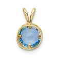 thumbnail image 3 of 14k Yellow Gold Round Bezel Pendant, 3 of 4