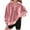 Pink, variant on Jalioing Kids Sweatshirts Solid Velvet Half Zip Collared Pullover Tops Girls Fall Winter Casual Velour Shirt