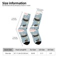 thumbnail image 2 of Honeii Swan Princess On Lake Print Adult Socks,Crew Socks,Casual Calf Socks,Daily Wear Socks for Men & Women, Perfect for Sports, Casual and Everyday Use, 2 of 6