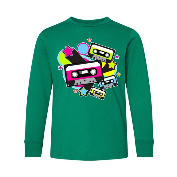 Inktastic The 80s Cassette Tapes Long Sleeve Youth T-Shirt