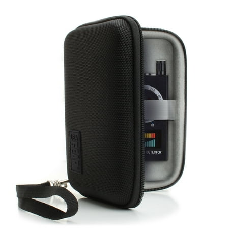USA Gear RF Detector and Camera Finder Case - Included Detachable Wrist Strap and Interior Pocket - Compatible with Hidden Camera Detector Finder, RF Bug Detector, Spy Camera Detector Device, and (The Best Hidden Camera Detector)