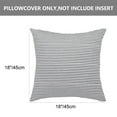thumbnail image 3 of Unique Bargains Canvas Decorative Throw Pillow Cover 2-Pack Black and White 18" x 18", 3 of 7