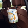 thumbnail image 5 of Wukai Gnome Camping Fishing Print Car Trash Can - Easy to Clean Hanging Garbage Bin - Removable Liner - Leak-Car Garbage Can - Waterproof Trash Can for Car and SUV, 5 of 7