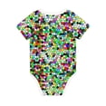 thumbnail image 2 of Rocae Colorful Tie Dye Stained Glass for Baby Climbing Clothes Soft Baby Romper for Active Infants Comfortable and Breathable Crawling Jumpsuit Unisex Baby Outfit 12 Months, 2 of 8