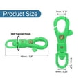 thumbnail image 2 of Uxcell Plastic Lobster Claw Clasps Swivel Lanyard Snap Hook Trigger Clips, Green, 2 of 5