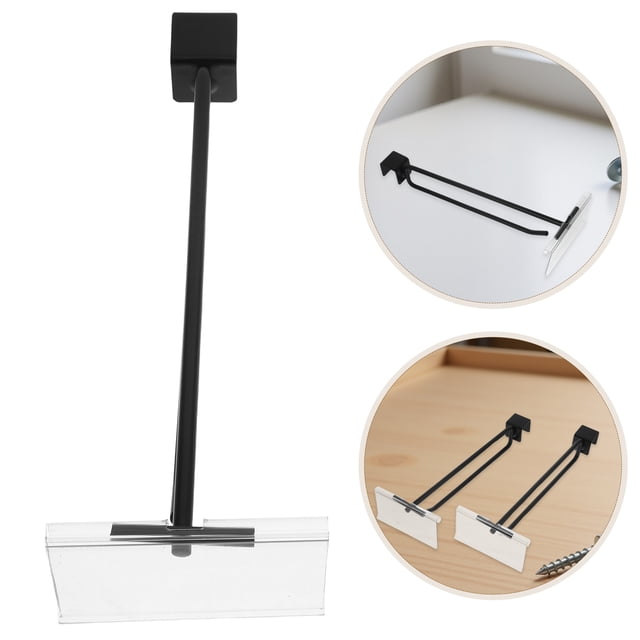 WHAMVOX 2Ud Para Estantes Con De Etiqueta Precio Para Tienda Color Negro