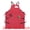 Red, variant on Unique Bargains Adjustable Waterproof Kitchen Apron with Pockets Durable Polyester Black