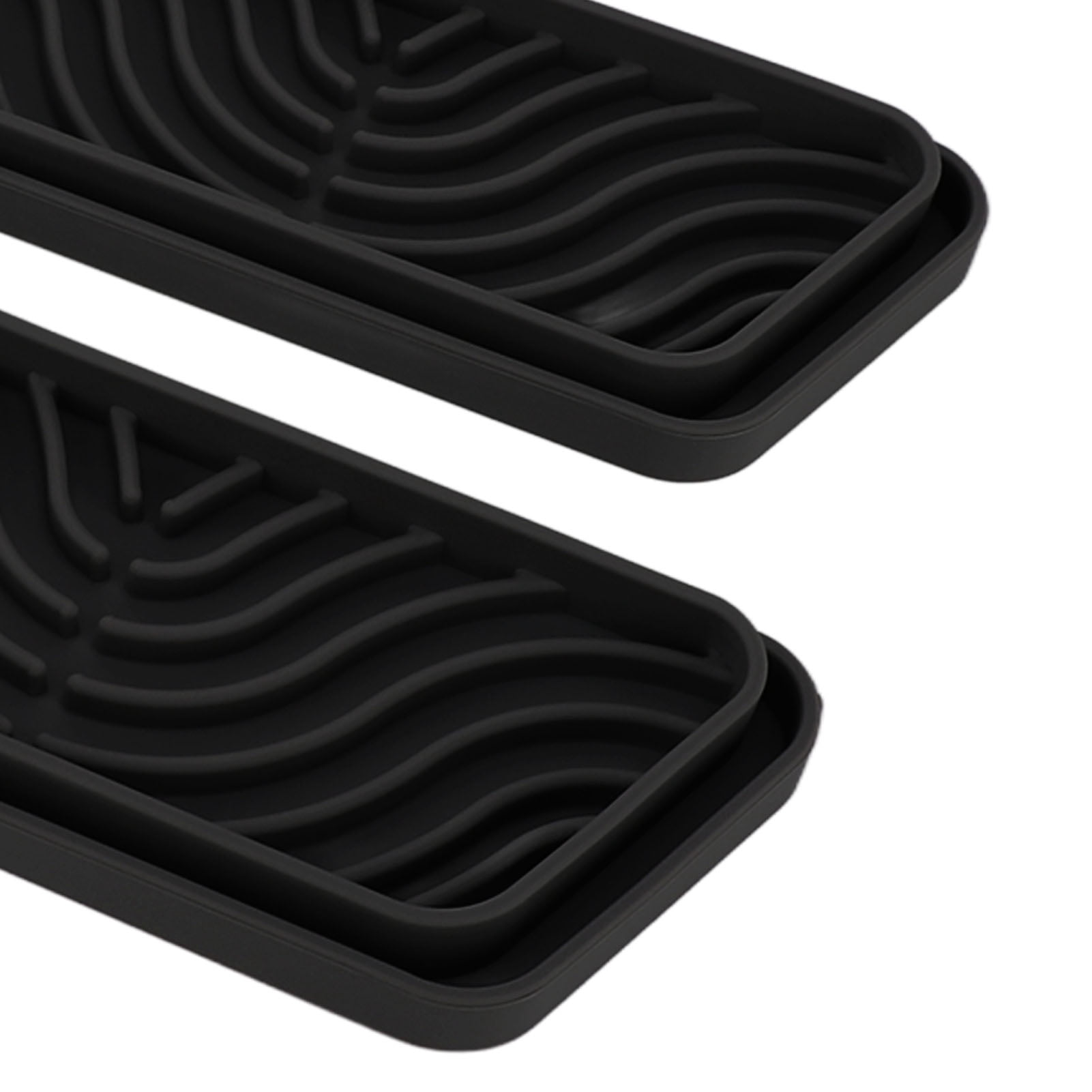 Refrigerator Drip Catcher Tray, Reusable Silicone Refrigerator Water Drip Tray Catcher Anti Slip  For Household Use