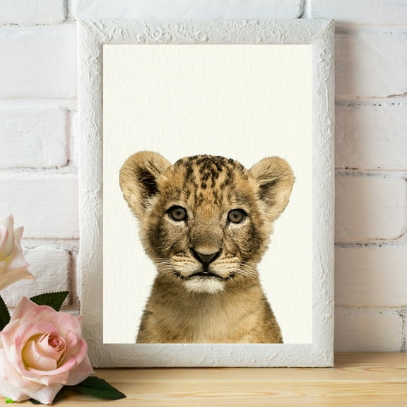 Baby Zoo Lion - Nursery Wall Décor Farm Baby Animal Art Print