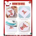 thumbnail image 4 of Christmas Cross Stitch Beginner Kits for Kids 7-13, Includes 6pcs Project Cross Stitch Pattern and 2pcs Hoops, 14 Skeins Embroidery Floss, Needle Point Starter Kit Sewing Set with Instructions, 4 of 7