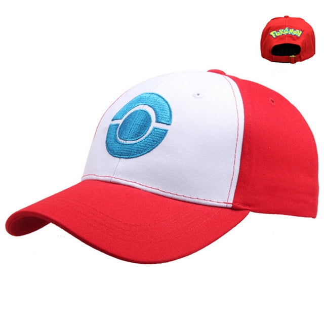 Gorra de béisbol con bordado de Ash Ketchum, gorro de béisbol con bolsillo ajustable, Snapback, transpirable, Anime, para regalo