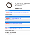 thumbnail image 2 of Rear Outer Pinion Seal - Compatible with 1982 - 2001 Chevy Camaro 1983 1984 1985 1986 1987 1988 1989 1990 1991 1992 1993 1994 1995 1996 1997 1998 1999 2000, 2 of 2