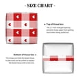 thumbnail image 5 of Lsque geometric with hearts Printed Tissue Box Cover Holder, Facial Paper Organizer Dispenser,Square with Bottom Belt, PVC Leather Decorative Organizer, 5 of 7