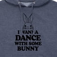 thumbnail image 3 of Instant Message - I Wanna Dance With Some Bunny - Men's Pullover Hooded Fleece Sweatshirt, 3 of 7