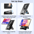 thumbnail image 5 of Tlscon 16.1" Laptop Screen Extender , IPS 1200P Portable Monitor, Up and Down Adjustable and 360°Rotating Detachable Stand,Extender for Laptop 13-17.5", Plug-Play for Mac/OS/Wins/Chrome/Dex, 5 of 9