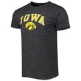 thumbnail image 2 of Men's League Collegiate Wear Heather Charcoal Iowa Hawkeyes 1965 Arch Victory Falls Tri-Blend T-Shirt, 2 of 3